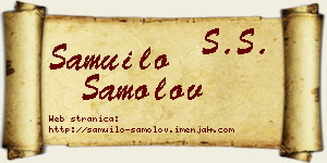 Samuilo Samolov vizit kartica